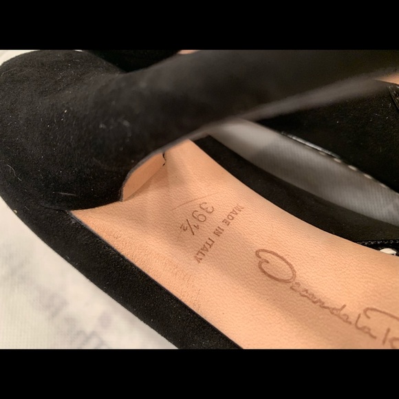 Brand new Oscar de la Renta black suede platforms - Picture 8 of 8